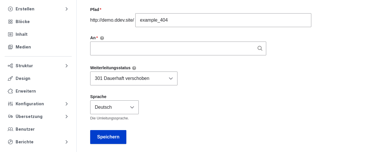 404 AddRedirectForm