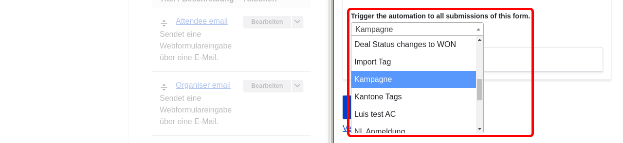 ActiveCampaignHandler automation