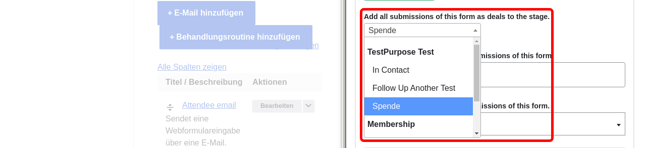 ActiveCampaignHandler deal stage