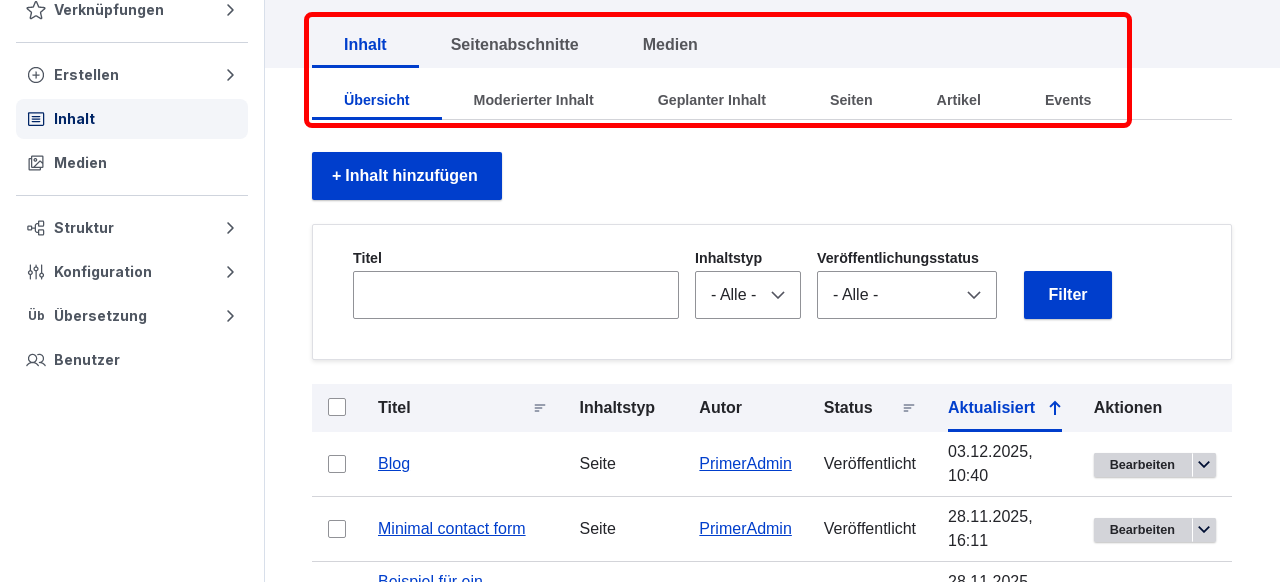 ContentOverview NavigationTabs Highlighted