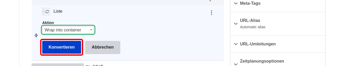 CreateParagraph ListArticle SubmitConvert
