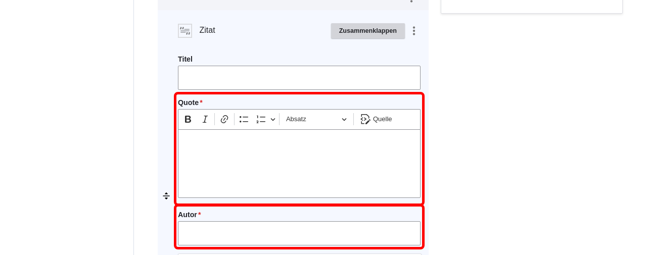 CreateParagraph Quote FillIn highlighted