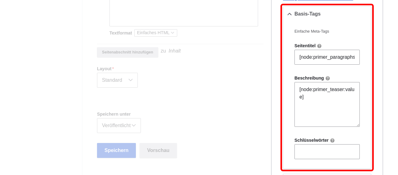 DescribeMetaTags BasicTags highlighted