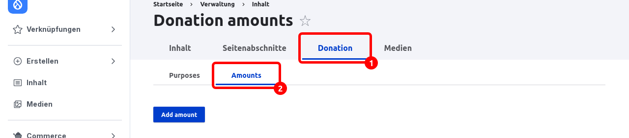 Donation MenuAmounts