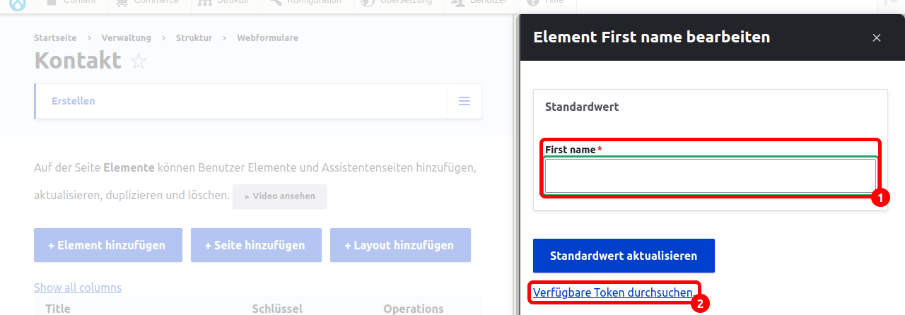 Forms BrowseTokens