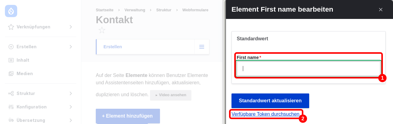 Forms BrowseTokens