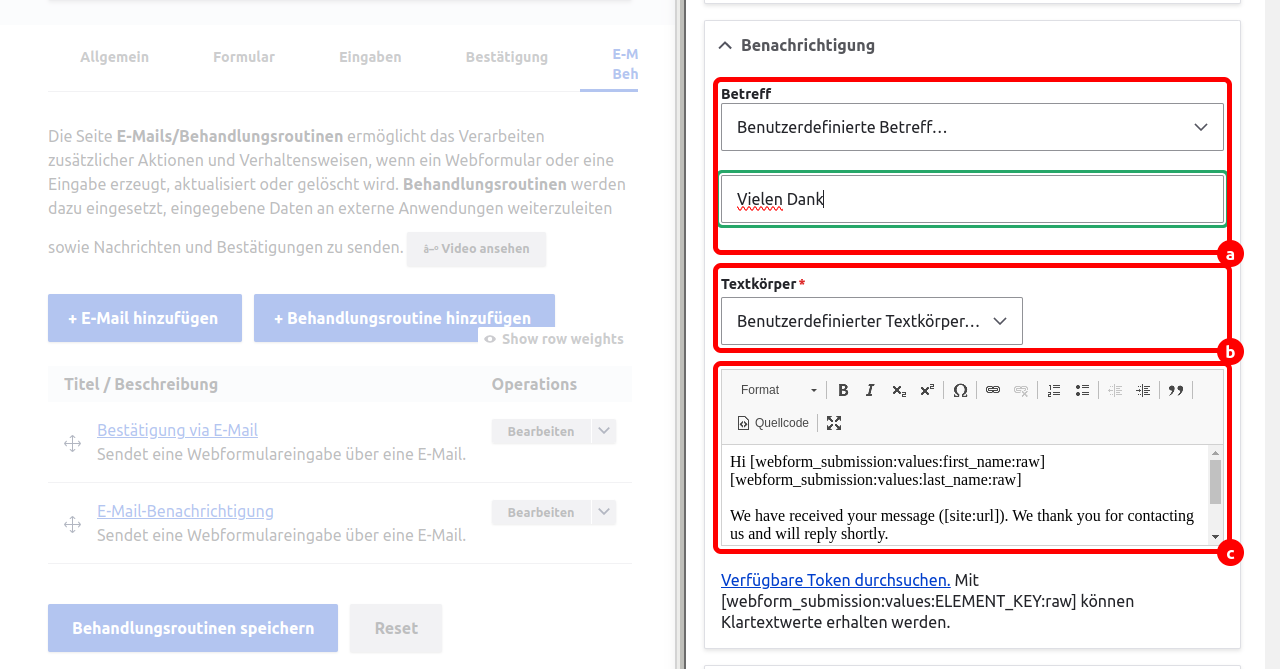 Forms EmailConfirmationContent