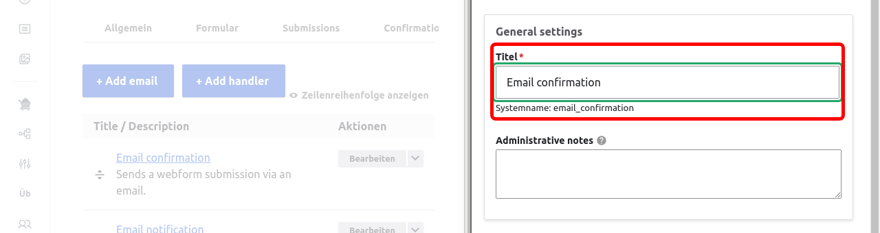 Forms EmailConfirmationTitle Highlighted