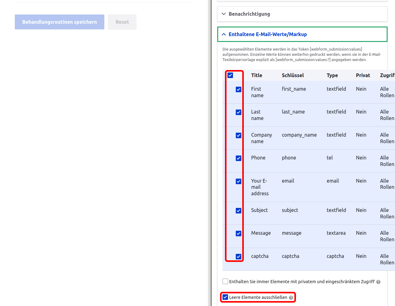 Forms EmailNotificationElements Highlighted