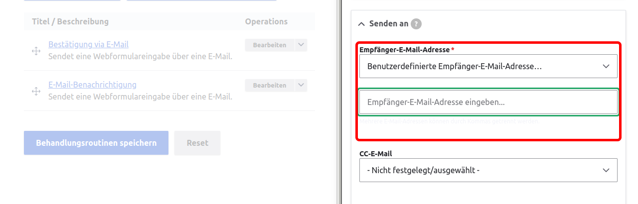 Forms EmailNotificationToCustom Highlighted