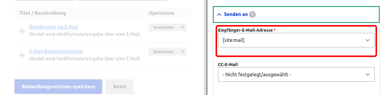 Forms EmailNotificationTo Highlighted