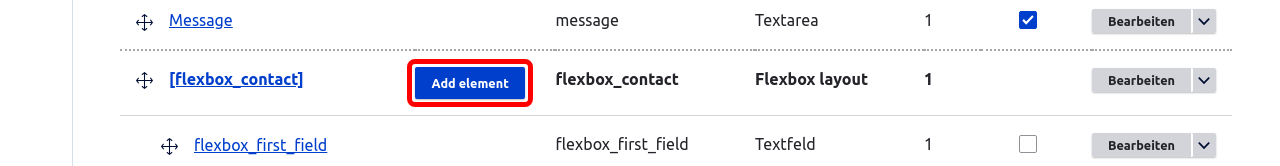Forms FlexboxNewElement