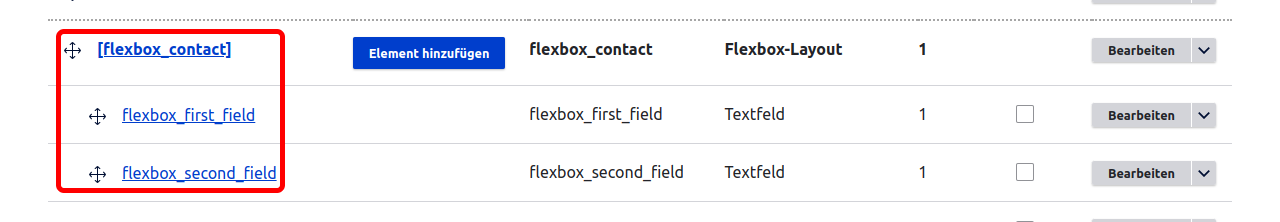 Forms FlexboxWithContent