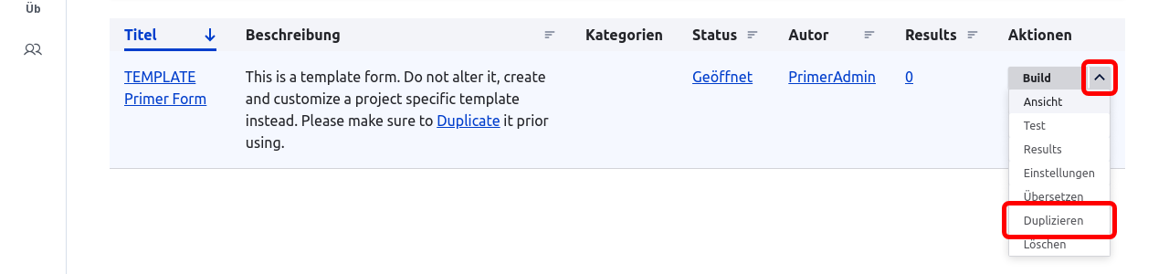 Forms OverviewOptions