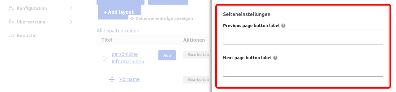 Forms PageButtons