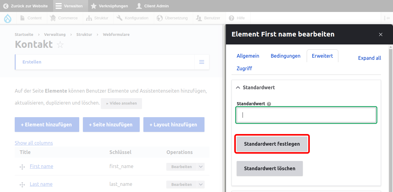 Forms SetDefault