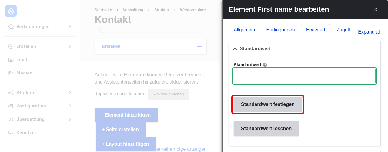 Forms SetDefault