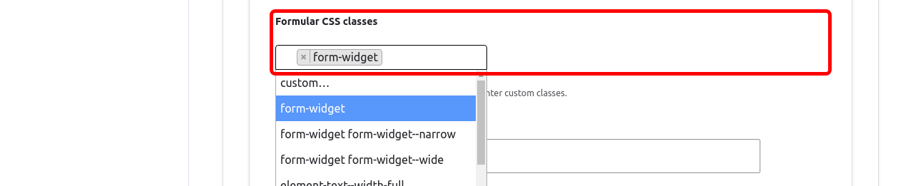 Forms SettingsAttributesClass