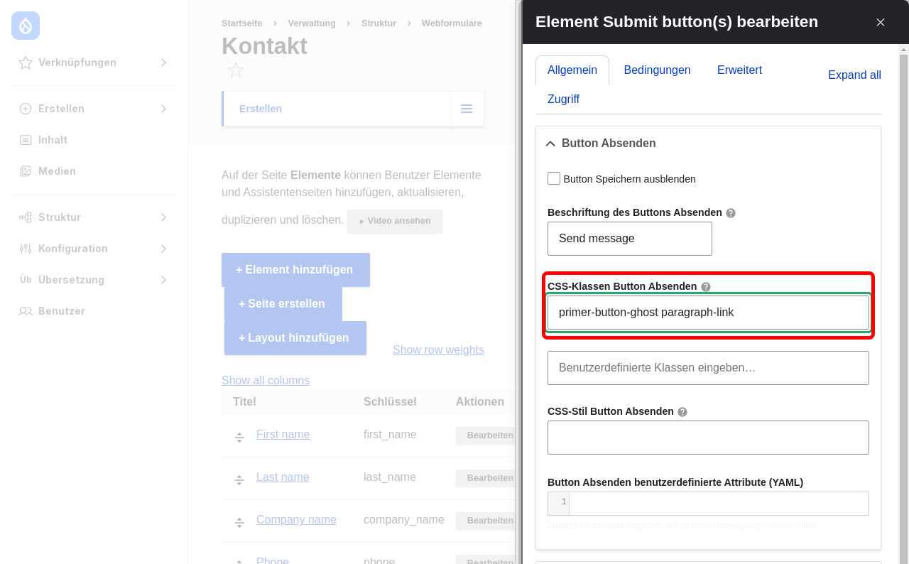 Forms SubmitClass Highlighted