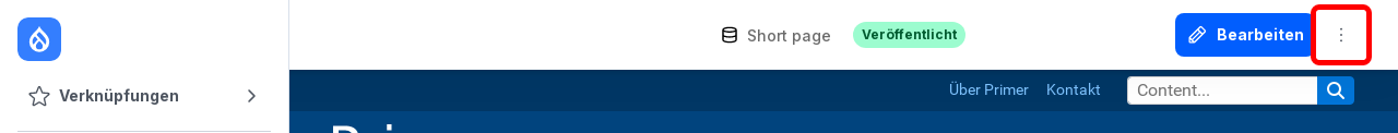 General Sidebar highlighted