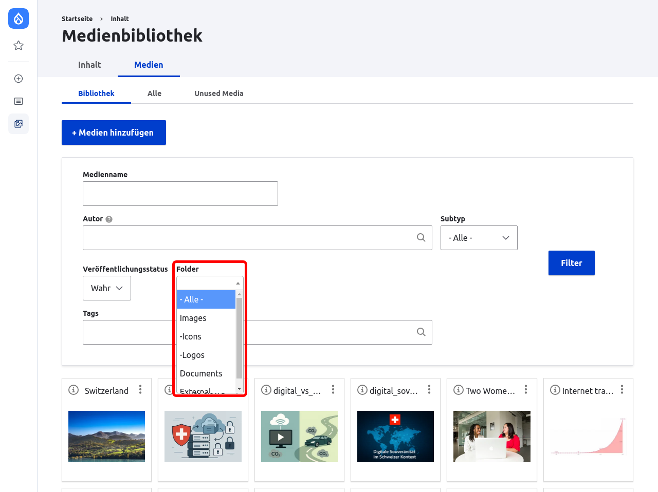 Media FiltersFolder