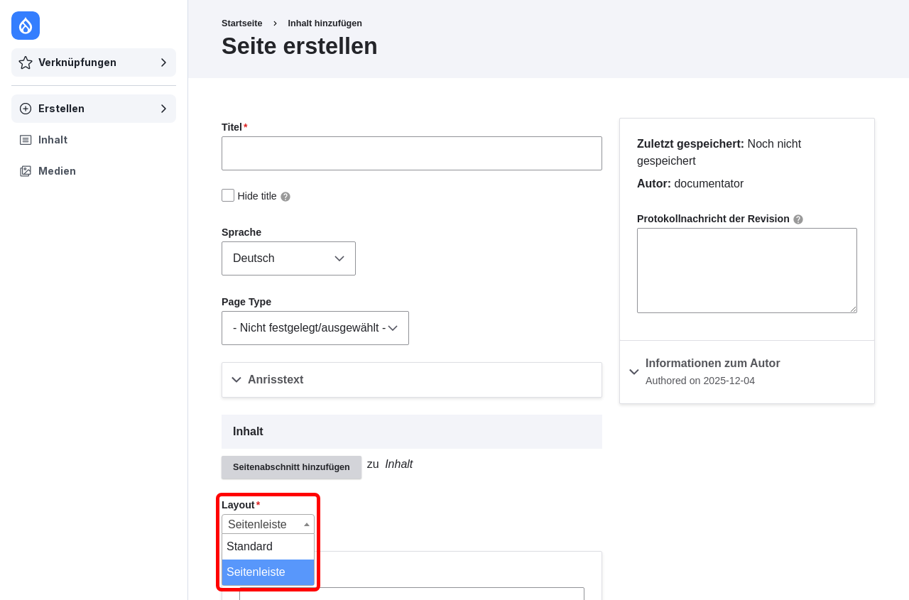 Sidebar SelectLayout