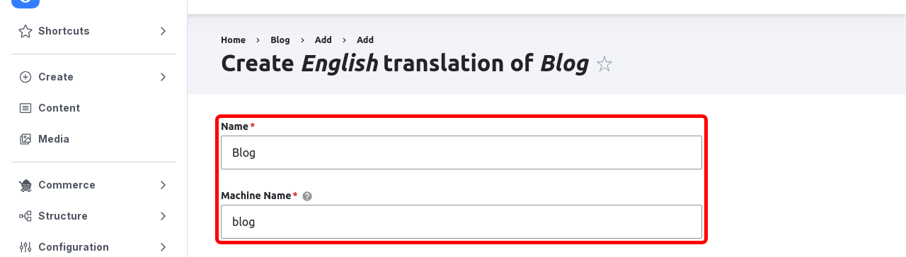 TaxonomyTerm TranslationForm