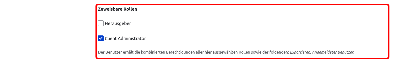 User Role