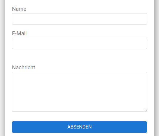 Web form ContactMiniWhitespace