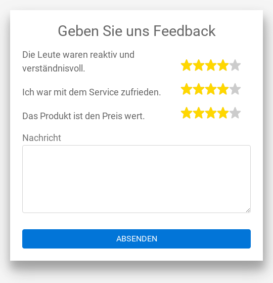 Webform ExampleFeedback